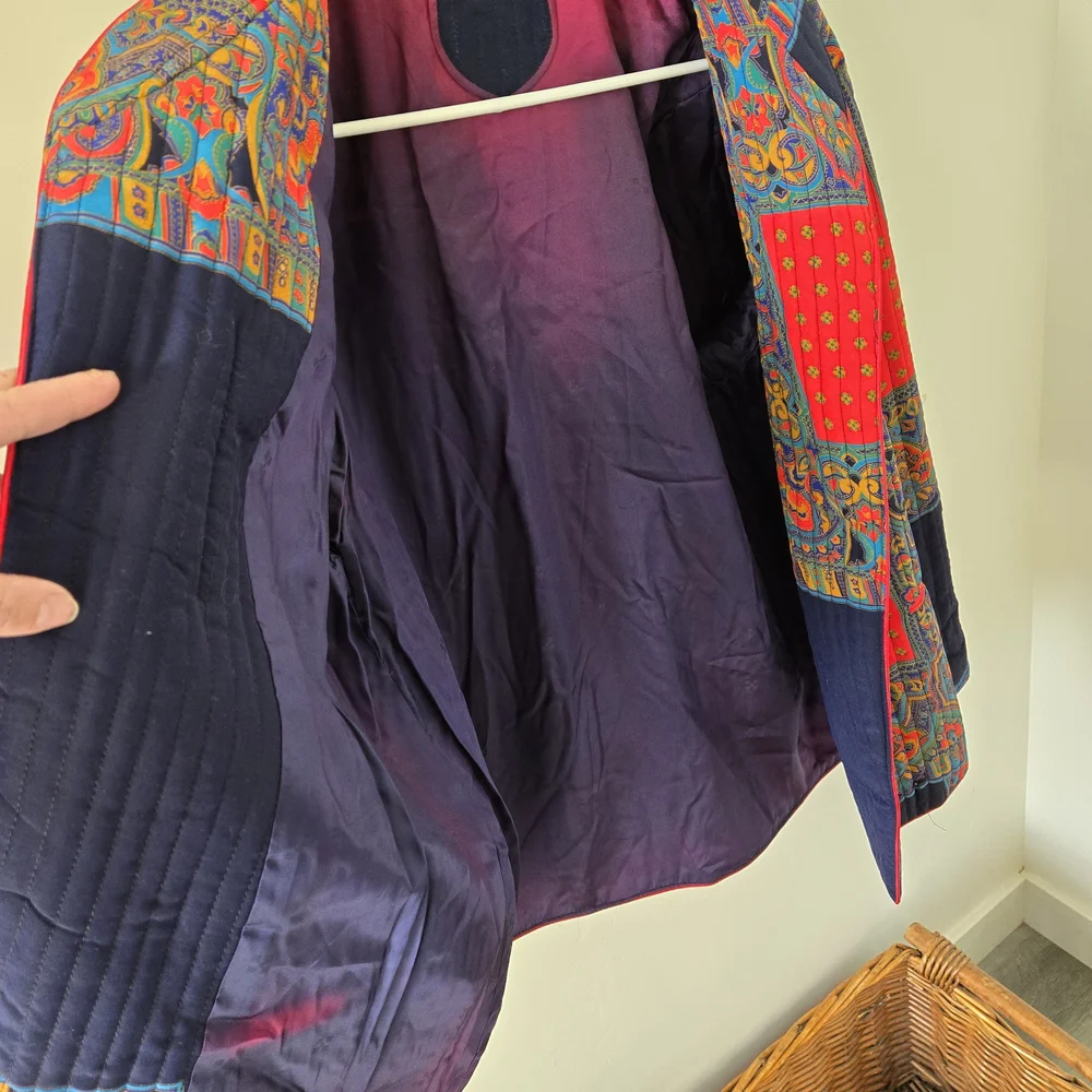 Colorful Patchwork Quilted Jacket - Picture 2 of 3